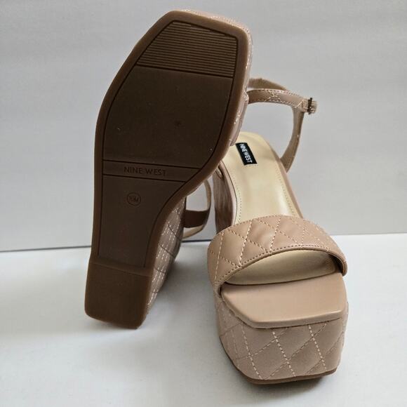 Nine West Cream Nila Platform Wedges New Without Tags size 10M - Picture 5 of 6